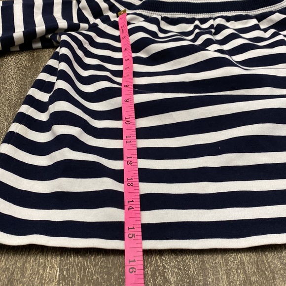 JCrew off the shoulder pinstripes shirt with half sleeves - Picture 7 of 11